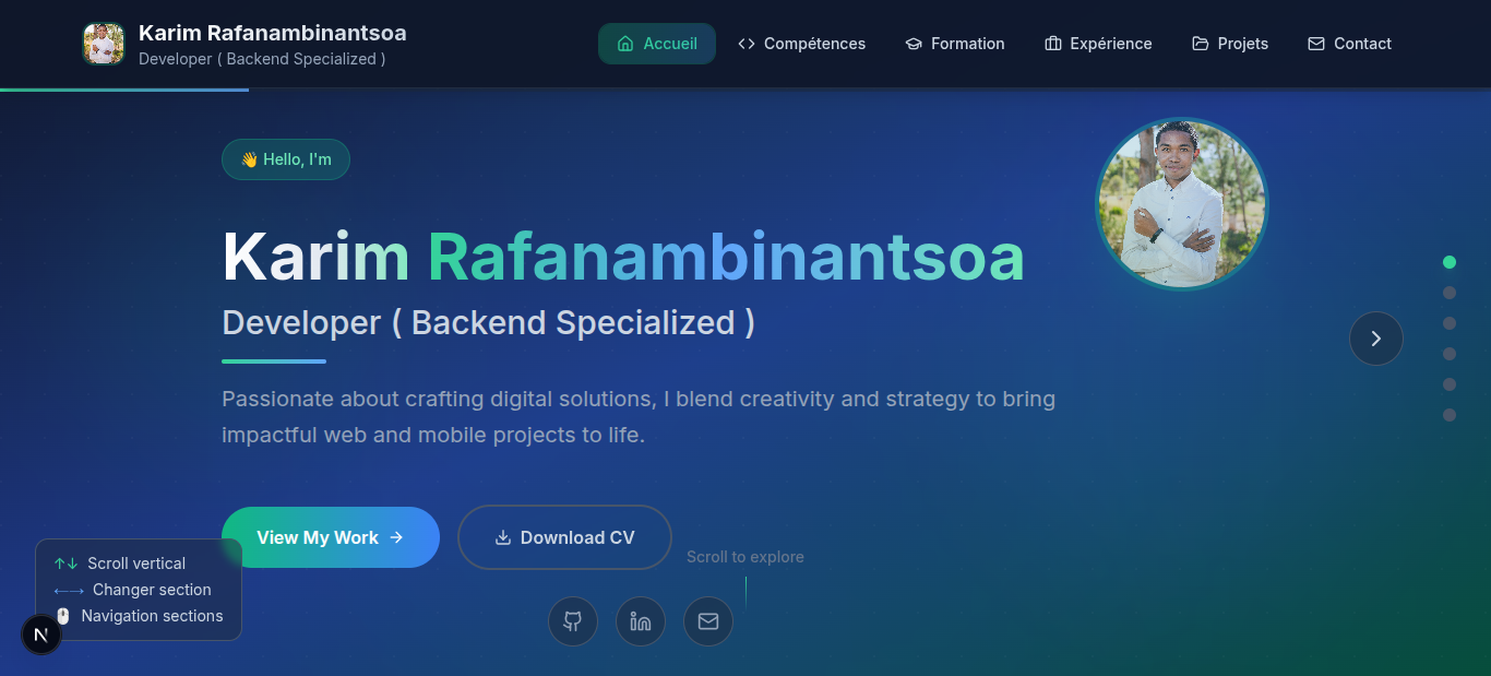 Projet Portfolio Personnel